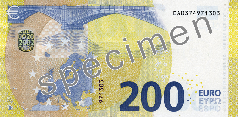 Гръб на €200